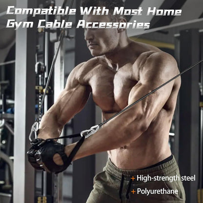 Cable Attachments for Gym, 2PCS Gym Cable Extension Compatible with Gym Accessories, Gym Cable Machine for V1258-DP02-B-923