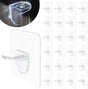 Adhesive Shelf Bracket 2.8" Punch Free Shelf Support Pegs Nail-Free Shelf Support Peg for Shelves, Kitchen V1258-DP02-B-926