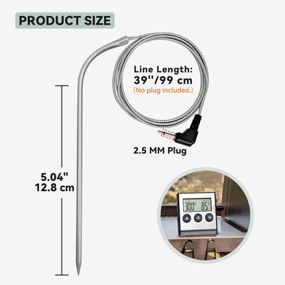Tp700 Probe Thermometer Digital Meat Food Grill BBQ Cooking Kitchen Thermometer, 1 Pack (1 Piece) V1258-DP02-B-934