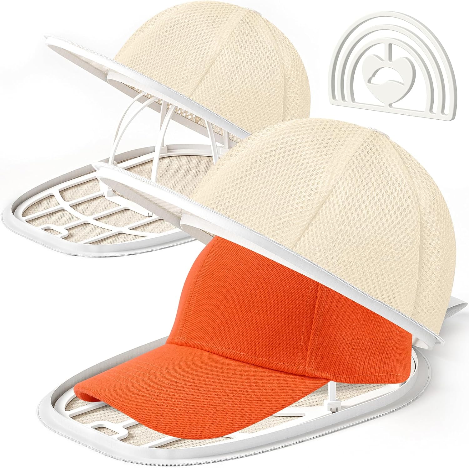 Coopahce Hat Washer for Washing Machine, Hats Cleaner for Baseball Caps, Hat Washing Cage Cap Washer, V1258-DP02-B-936