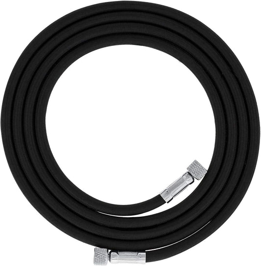 Premium 10 Foot Nylon Braided Airbrush Hose with Standard 1/8" Size Fittings on Both Ends (Hose Color May V1258-DP02-B-943