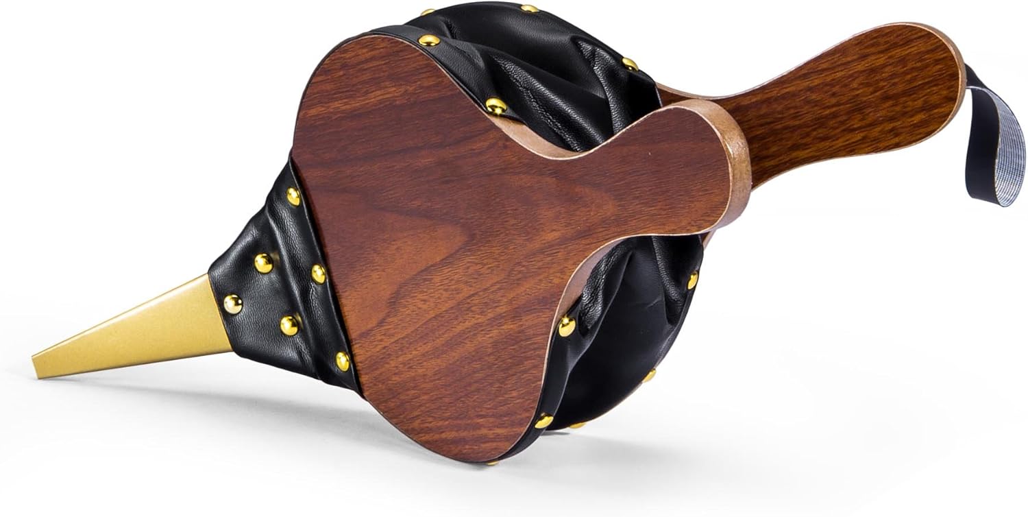 17" x 7.5" Fireplace Wood Bellows Fireplace Bellows Outdoors Barbeque Grill Chimney Hand Bellow Wood Bellows V1258-DP02-B-947