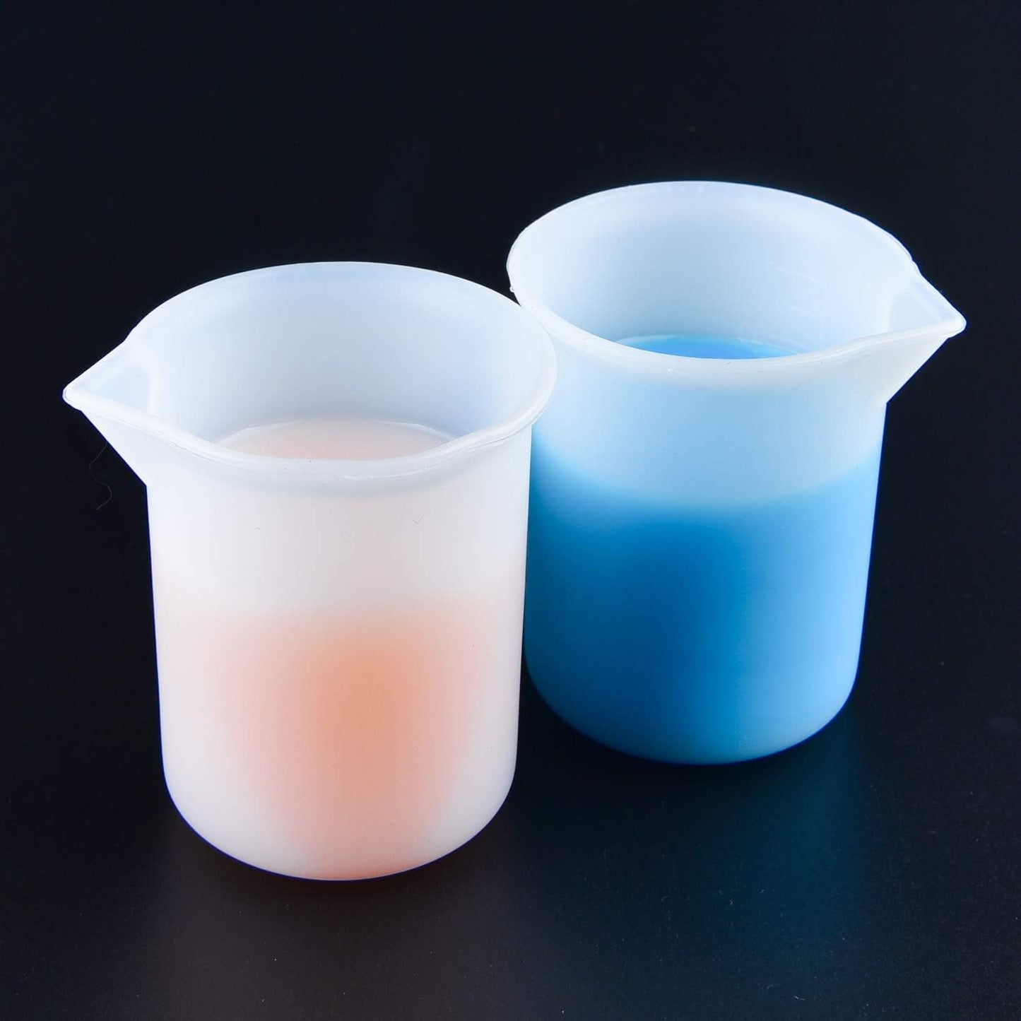 6Pcs 100ml Silicone Measuring Cups DIY Resin Glue Tools Cup for Making Handmade Craft Nonstick Silicone V1258-DP02-B-948
