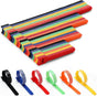 150PCS Cable Ties, 4+6+8+10 inch Multi-Colour Straps for Cable Management, Adjustable Fastening Cord Wraps, V1258-DP02-B-958