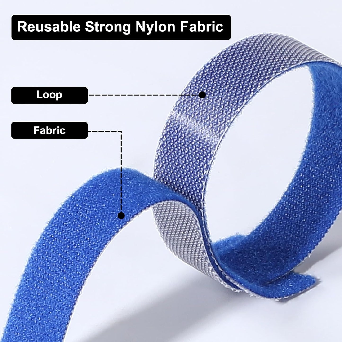 150PCS Cable Ties, 4+6+8+10 inch Multi-Colour Straps for Cable Management, Adjustable Fastening Cord Wraps, V1258-DP02-B-958