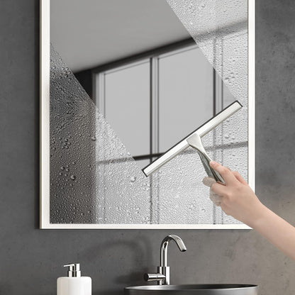 All-Purpose Shower Squeegee for Shower Doors, Bathroom, Window and Car Glass - Stainless Steel, 10 Inches V1258-DP02-B-96