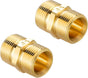 Pressure Washer Adapter, Metric M22 15mm Male Thread to M22 14mm Male Fitting, 4500 PSI, 2 Pack V1258-DP02-B-965