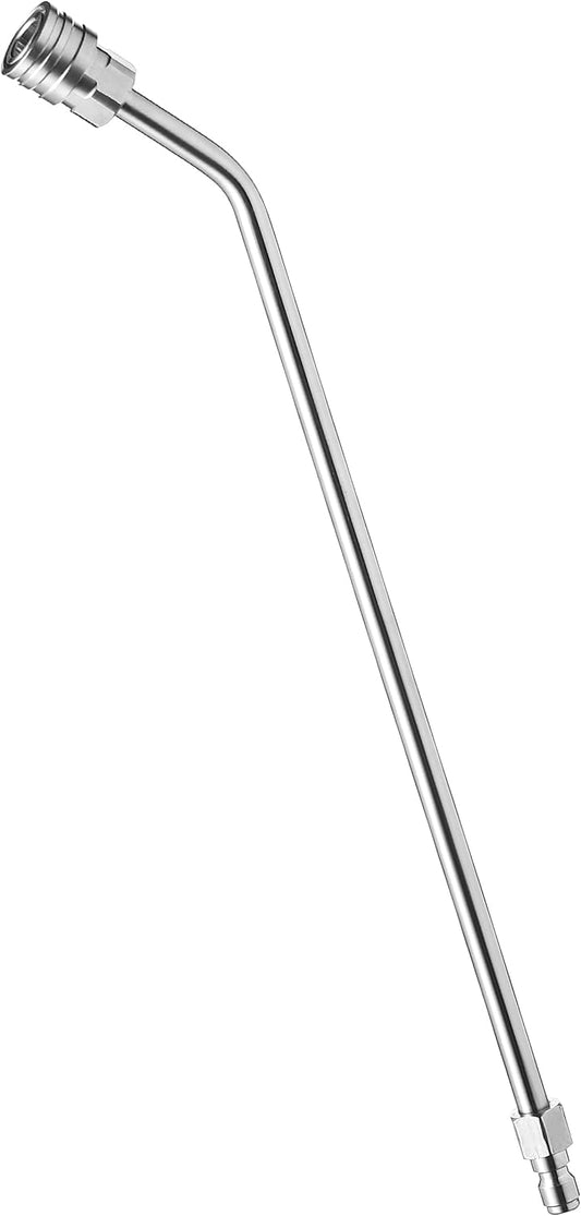 Pressure Washer Wand Extension, 30 Degree Curved Angled, Undercarriage and Gutter Cleaner Attachment, 1/4 V1258-DP02-B-966