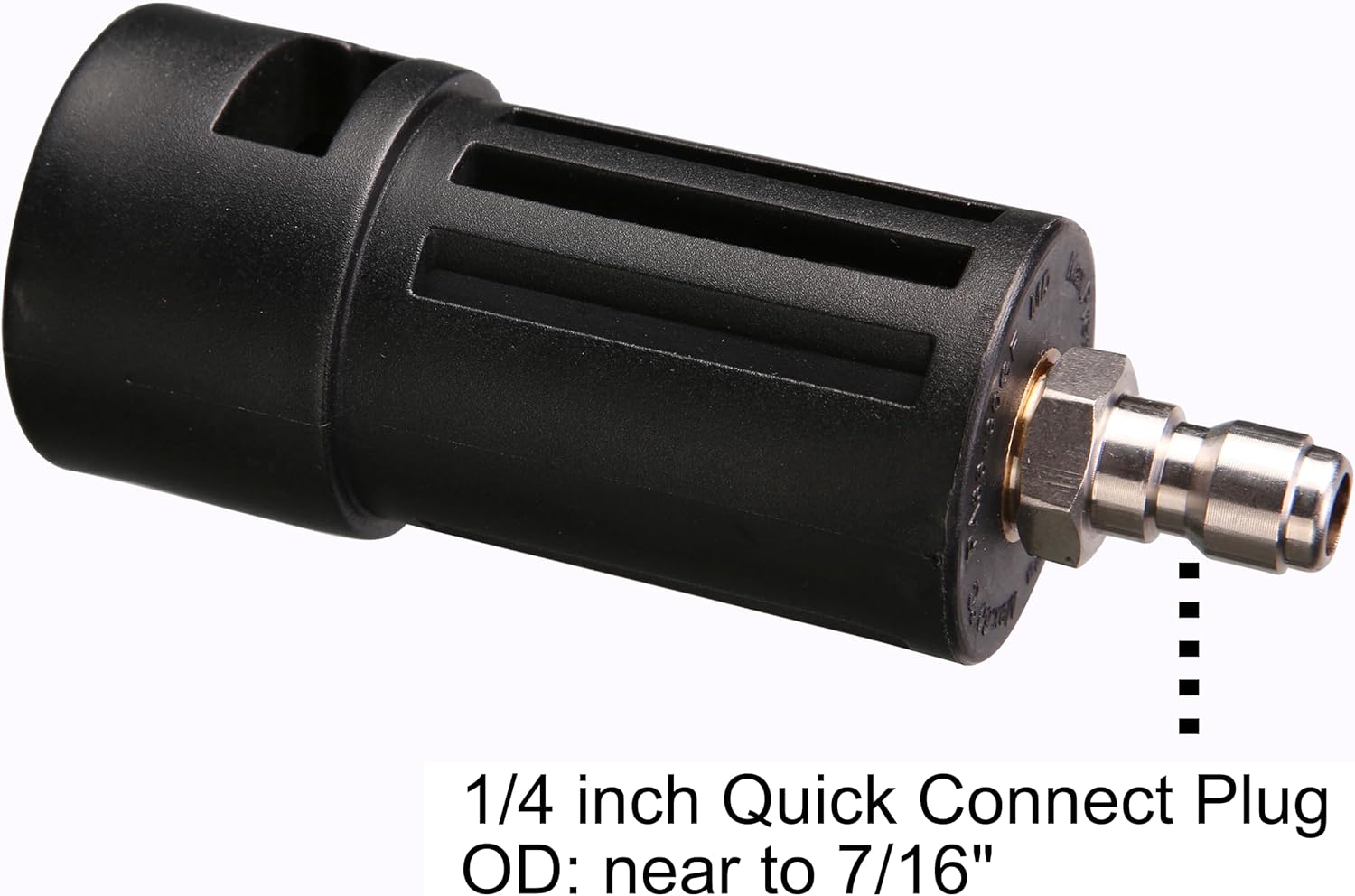 Compatible Pressure Washer Adapter, Compatible with Karcher Power Washer Accessory, 1/4'' Quick Connect V1258-DP02-B-967