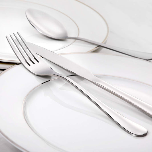 Dinner Forks Set, Food-Grade 18/8 Stainless Steel Forks Silverware, Mirror Polished, Dishwasher Safe - Set of V1258-DP02-B-98