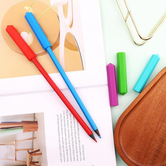 5Pcs Pencil Gidgets - Silicone Sensory Pencil Toppers Fidgets - Motor Aid for Sensory People with Anxiety, V1258-DP02-B-982