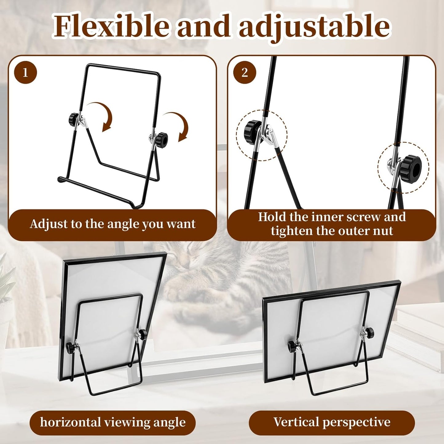 Frame Stand Replacement Compatible with FrameoDigital - Adjustable & Foldable Photo Frame Holders Fits for V1258-DP02-B-983