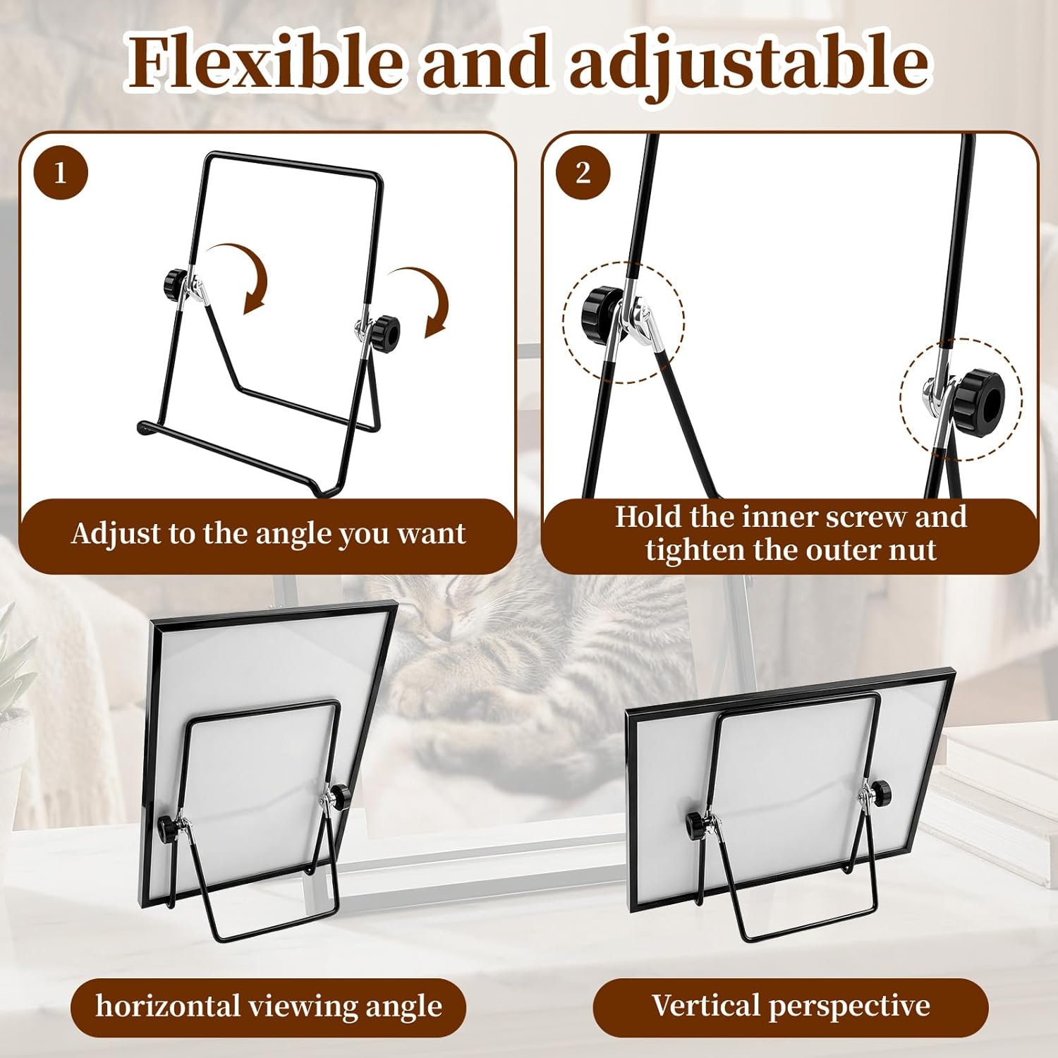 Frame Stand Replacement Compatible with FrameoDigital - Adjustable & Foldable Photo Frame Holders Fits for V1258-DP02-B-983