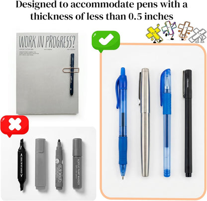 Paperclip Pen Holder, Metal Pen Clips, Heart Shaped+Cross Shaped, 16 Pack V1258-DP02-B-996