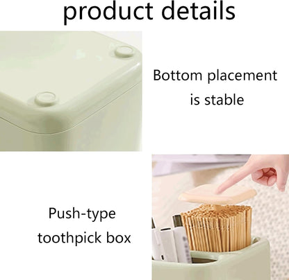 2 Pack Desk Organizer with Compartments for Pens and Toothpicks - Office Supply Storage Solution V1258-DP02-BOL-100