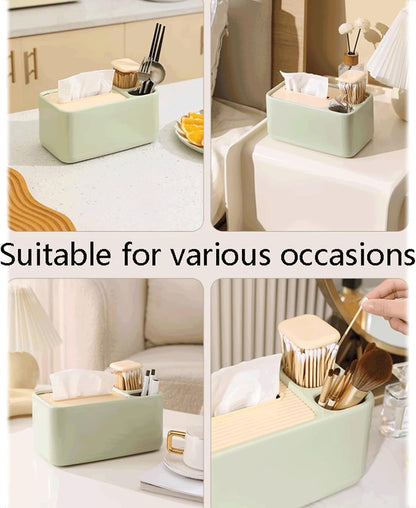 2 Pack Desk Organizer with Compartments for Pens and Toothpicks - Office Supply Storage Solution V1258-DP02-BOL-100