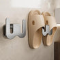 Wall-Mounted Aluminium Slipper Holder - Self-Adhesive Space-Saving Organizer - 2 Pack V1258-DP02-BOL-101