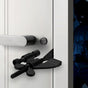 Portable Door Lock - Extra Security for Hotels & Travel - Self-Adhesive No Drilling Required - Black - 1 Piece V1258-DP02-BOL-103