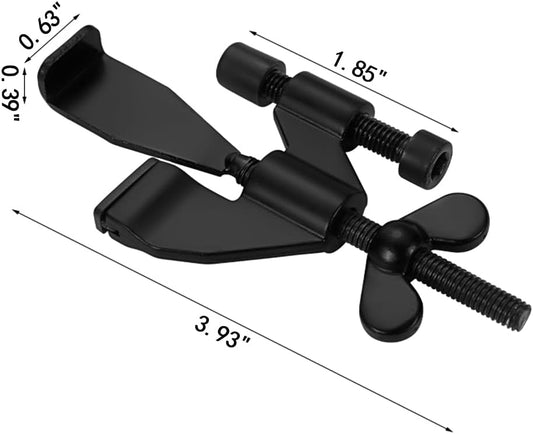 Portable Door Lock - Extra Security for Hotels & Travel - Self-Adhesive No Drilling Required - Black - 1 Piece V1258-DP02-BOL-103