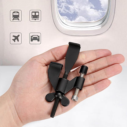 Portable Door Lock - Extra Security for Hotels & Travel - Self-Adhesive No Drilling Required - Black - 1 Piece V1258-DP02-BOL-103