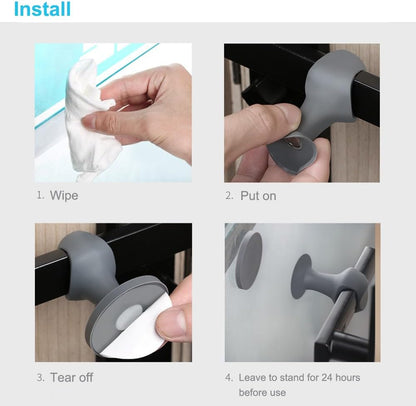 Door Stopper Door Holder 1 Piece Door Buffer Door Stop for Indoor Outdoor Use Brown V1258-DP02-BOL-104