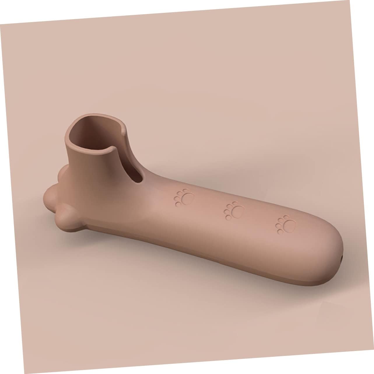 Silicone Door Handle Cover 1 Pack Child Safe Anti-Collision Paw Design Brown V1258-DP02-BOL-105