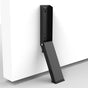 Black Folding Metal Door Stop Foot Operated No Drilling Installation V1258-DP02-BOL-106