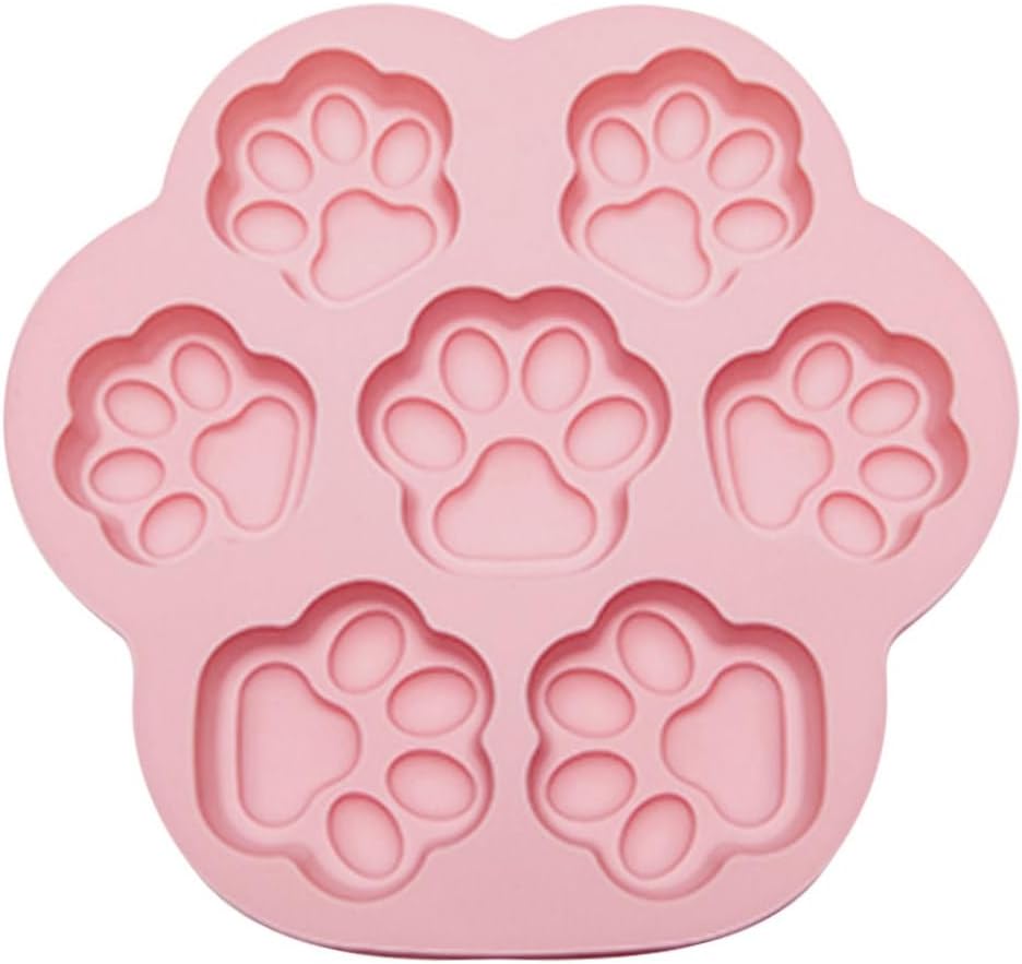 7-Cavity Silicone Cat Paw Mould Chocolate Fondant Ice Cube Tray Food Safe Baking Mold V1258-DP02-BOL-111