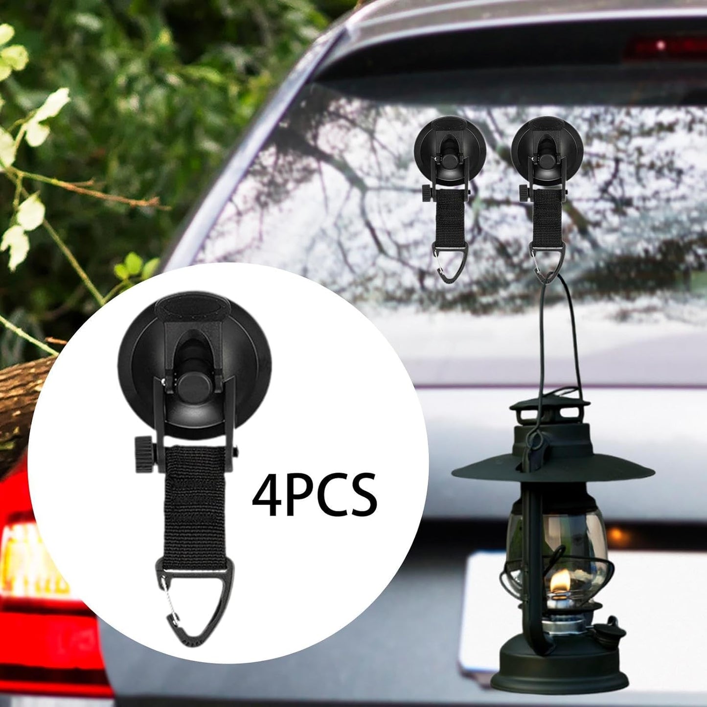 4 Pack Adjustable Strap Hooks for Tarp Tent Secure Attachment Multi Functional V1258-DP02-BOL-114