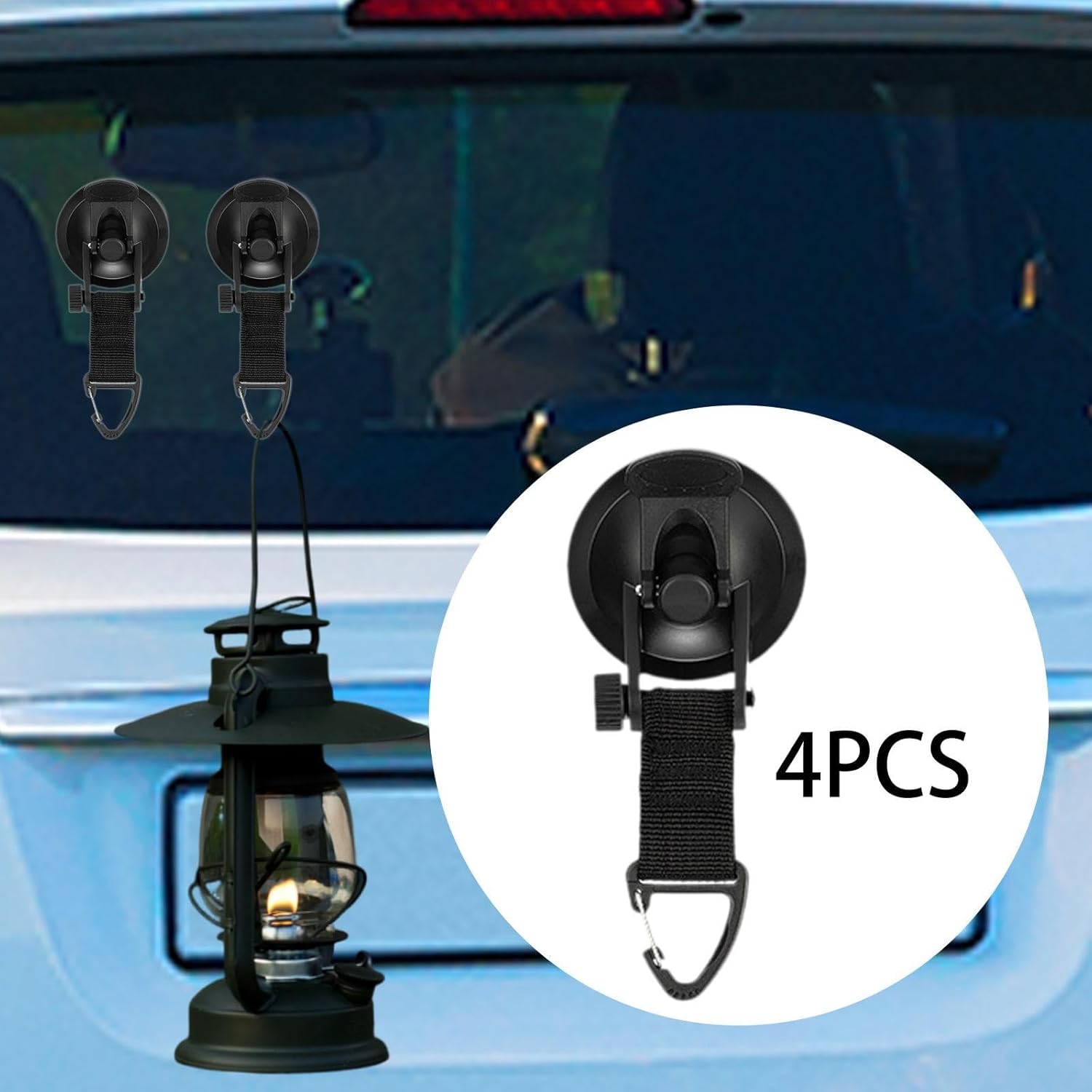 4 Pack Adjustable Strap Hooks for Tarp Tent Secure Attachment Multi Functional V1258-DP02-BOL-114