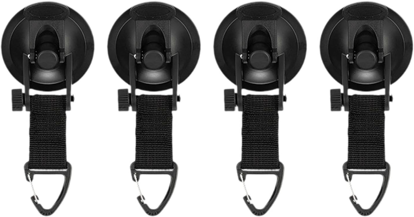 4 Pack Adjustable Strap Hooks for Tarp Tent Secure Attachment Multi Functional V1258-DP02-BOL-114