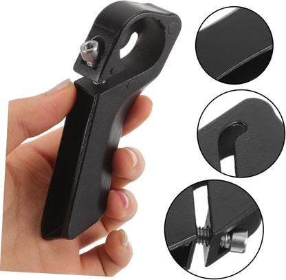 2 Pack Mountain Bike Handlebar Grips Metal & Plastic Anti-Slip Black Bicycle Hand Grips V1258-DP02-BOL-118
