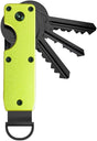 Compact Aluminium Key Organizer 2-6 Keys Yellow-Green Minimalist Key Holder for Car & Home V1258-DP02-BOL-12