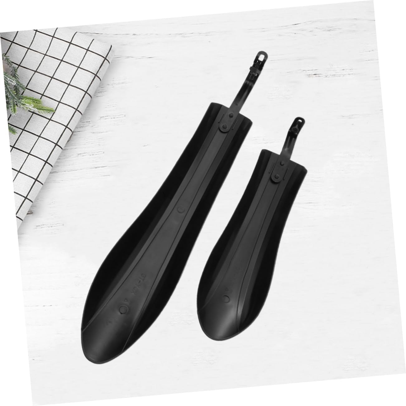 Adjustable Black Bicycle Mudguard Set - 1 Set V1258-DP02-BOL-120
