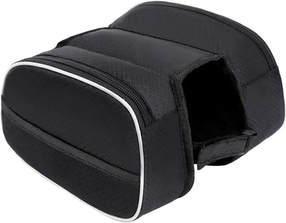 Waterproof Front Bike Frame Bag 19x12.5x6 cm Black V1258-DP02-BOL-123