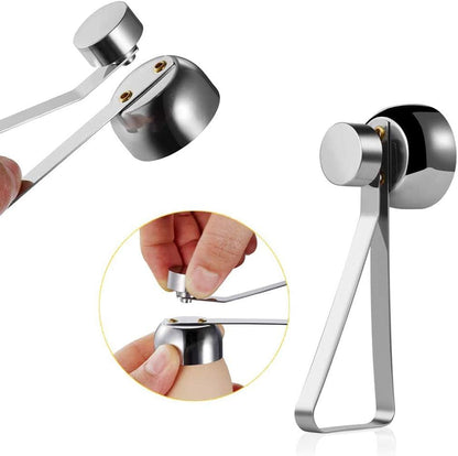 Egg Shell Cutter with Spring Mechanism for Soft and Hard Boiled Eggs Silver 1 Piece V1258-DP02-BOL-126
