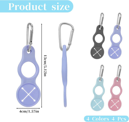 4 Pack Water Bottle Clip with Carabiner Portable Bottle Holder for Backpack Outdoor Hiking Running V1258-DP02-BOL-13