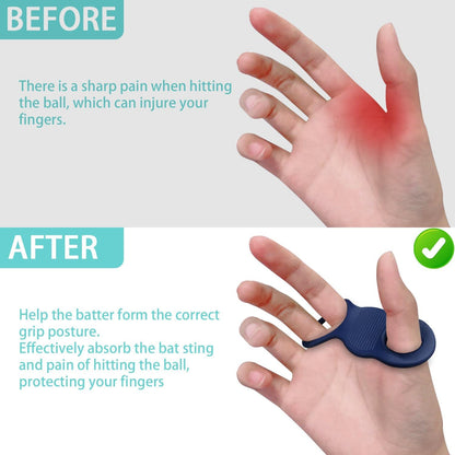 Blue Thumb Grips Finger Protectors for Thumb Tips - 1 Pair V1258-DP02-BOL-137