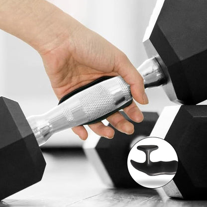 Anti-Slip Rubber Gym Gloves for Weightlifting Barbell Universal Size Men Women 4 Pack V1258-DP02-BOL-138