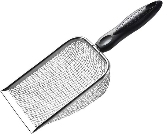 Fine Mesh Filter Deep Litter Scoop with Ergonomic Handle for Cats & Reptiles V1258-DP02-BOL-142