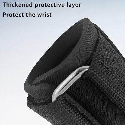 Weight Lifting Wrist Strap Hooks - Black - 1 Pair V1258-DP02-BOL-143