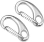 2 Pack 30mm 1.18 Inch Stainless Steel Keychains for DIY Crafts V1258-DP02-BOL-144