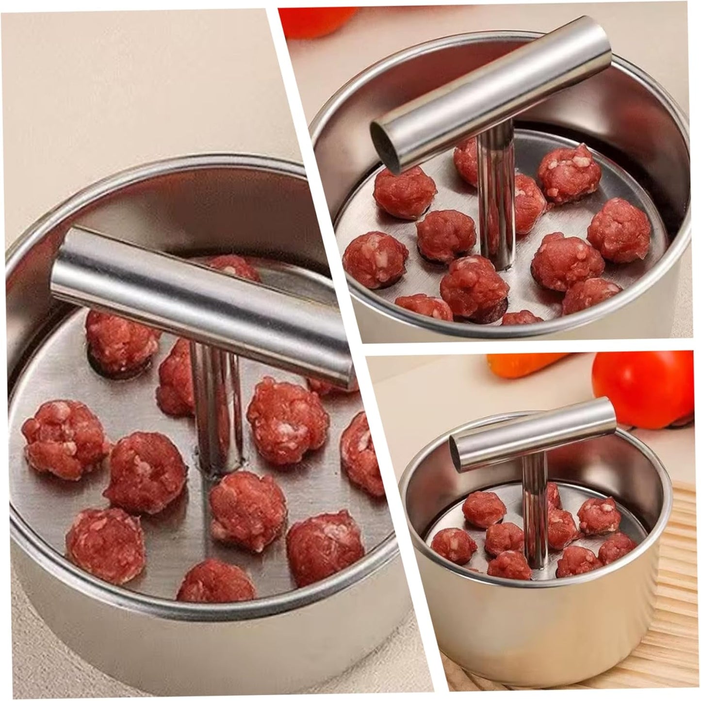 Stainless Steel Meatball Maker Scoop Silver 1 Piece V1258-DP02-BOL-145