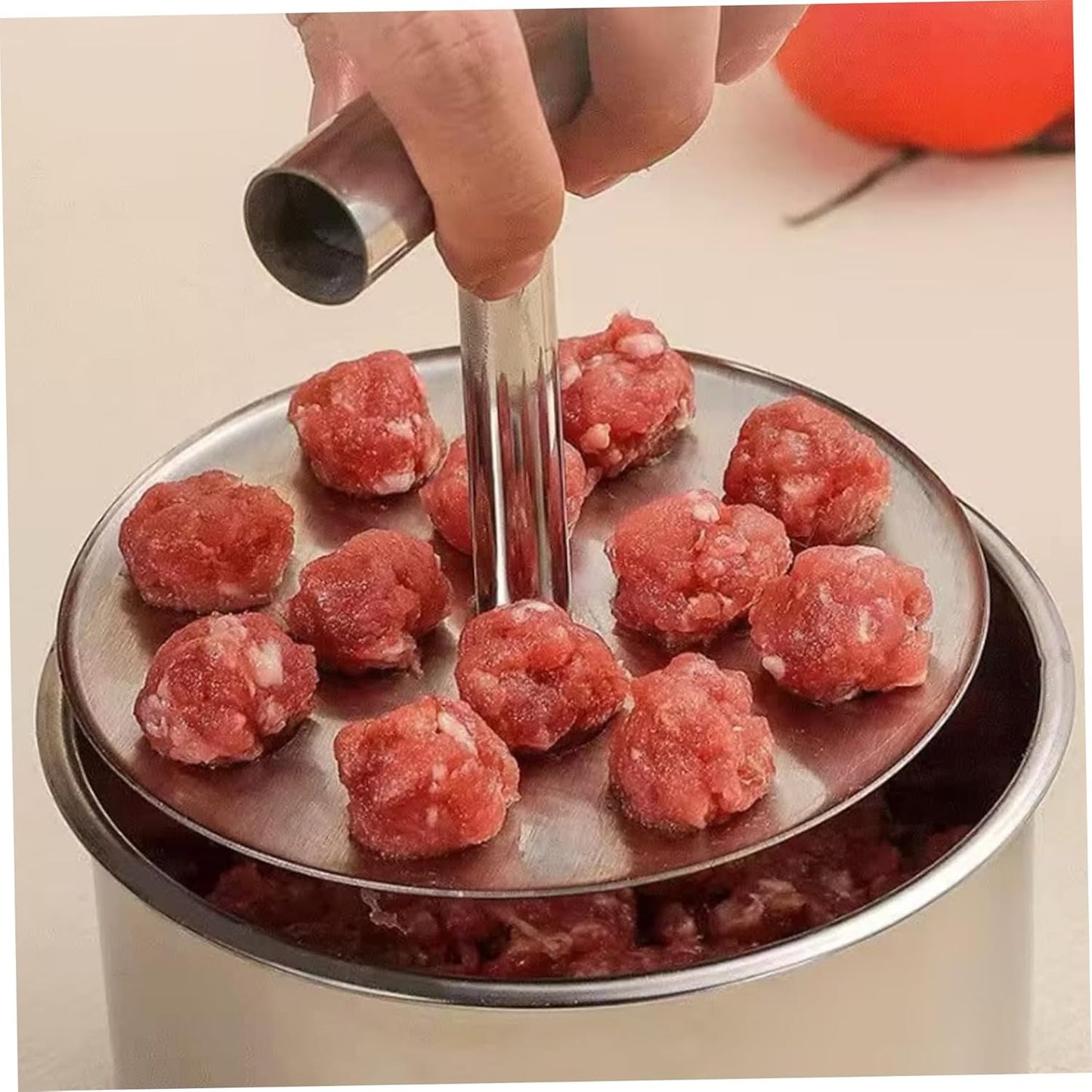 Stainless Steel Meatball Maker Scoop Silver 1 Piece V1258-DP02-BOL-145
