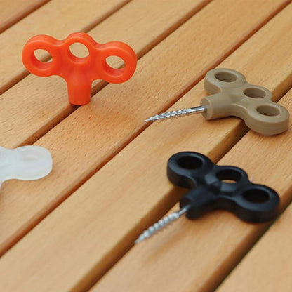 Orange Tent Pegs 2 Pack Heavy Duty Camping Outdoor Activities Stakes V1258-DP02-BOL-148