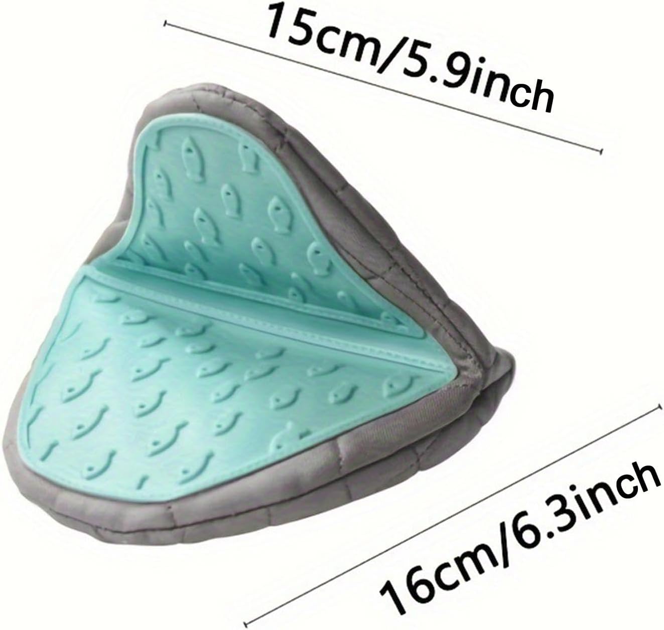 Light Green Heat Resistant Oven Mitt for Baking and Cooking - 1 Piece V1258-DP02-BOL-149