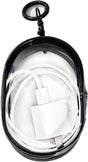 Transparent Zipper Storage Pouch with Keychain - Mini Organizer for Earbuds Cables - Travel Accessory for V1258-DP02-BOL-15