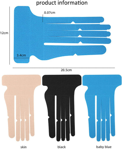 Pre-cut Cotton Sport Tape 3 Pairs Wrist and Finger Support V1258-DP02-BOL-152