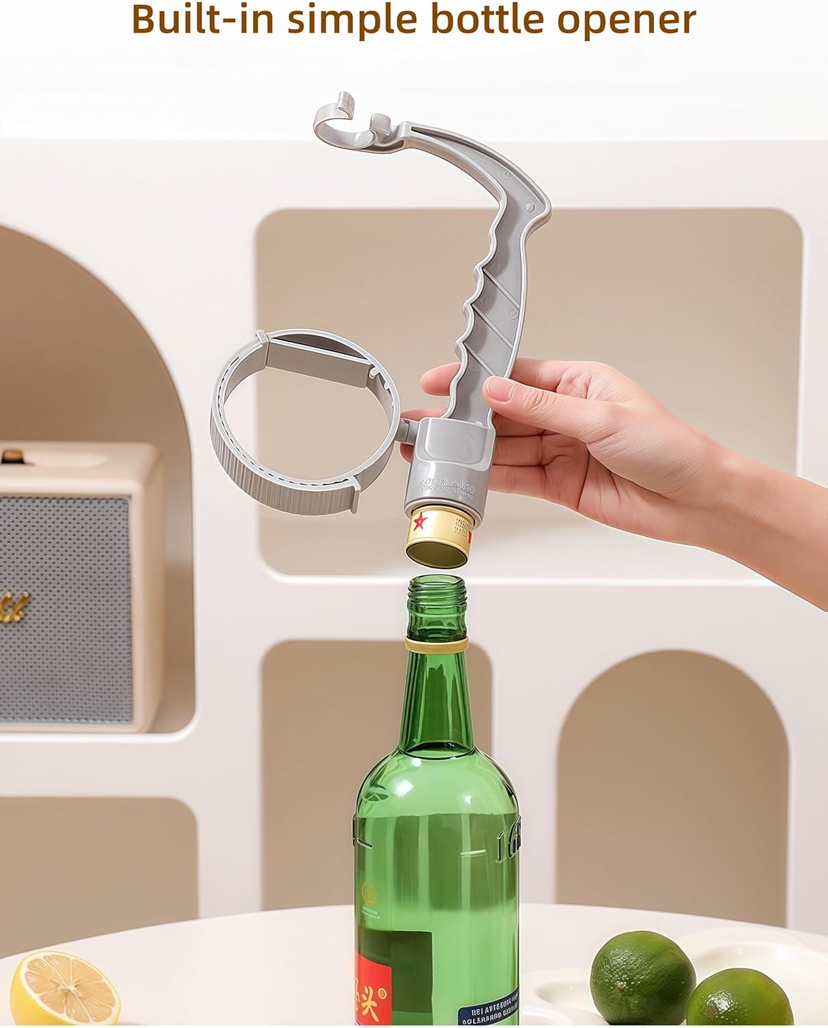 Adjustable Anti-Slip Grip Assist Handle for Large Drink Bottles 2 Pack V1258-DP02-BOL-154