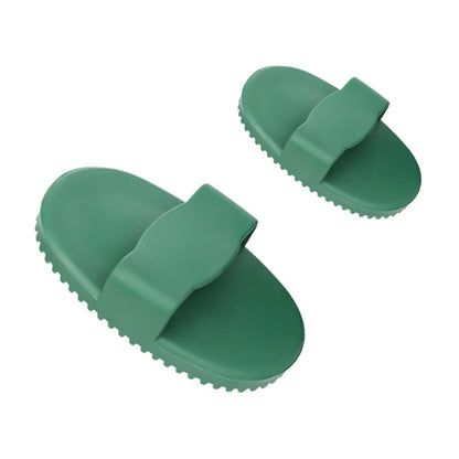 2 Pack Pet Massage Brush for Dog and Cat Grooming Green V1258-DP02-BOL-156
